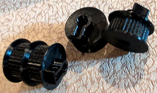3D printed toothed pulleys