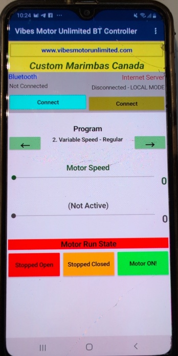 Phone app control